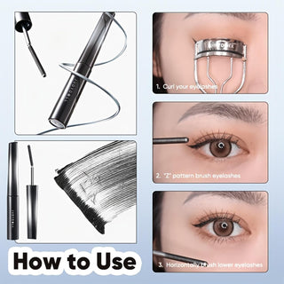 Judydoll 3D Curling Iron Mascara Large Volume 6° Curling Design #02 Brown 3g