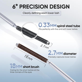 Judydoll 3D Curling Iron Mascara Large Volume 6° Curling Design #02 Brown 3g