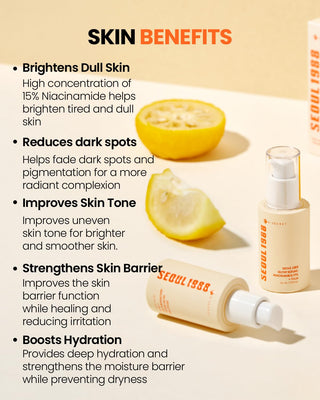 SEOUL 1988 GLOW SERUM : NIACINAMIDE 15% + YUJA