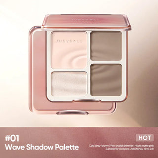 Judydoll - 2 IN 1 Highlighter Contour Palette- #01 Waves Shadow Palette